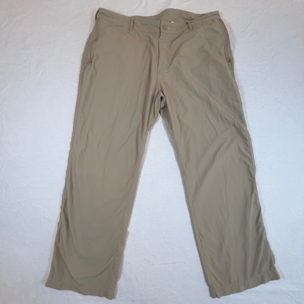 Clothing Arts Pick-Pocket Proof Men's Travel Pants Beige Size 40x30